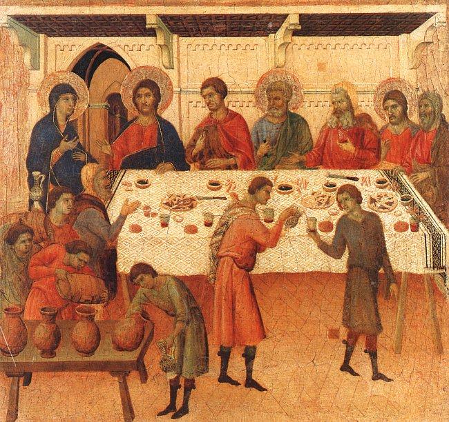 Duccio di Buoninsegna Wedding at Cana oil painting image